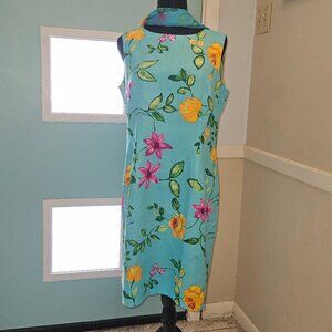 Talbots Floral Sleeveless Shift Dress